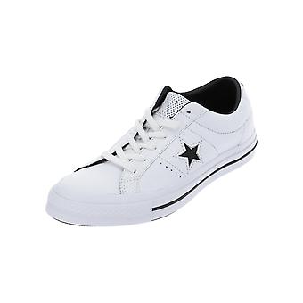 Converse ONE STAR LEATHER-OX kvinnors sneaker Sports gymnastik skor vit ny
