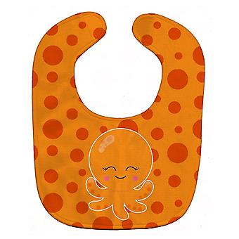 Carolines Schätze BB8795BIB Ozean Octopus Orange Baby Lätzchen