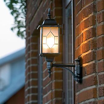 Konstsmide Milano schwarz und Silber Coach Laterne Licht