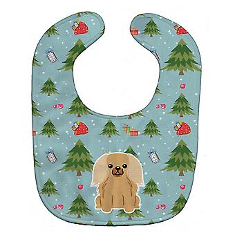 Carolines Schätze BB4764BIB Weihnachten Pekingnese Fawn Sable Baby Lätzchen