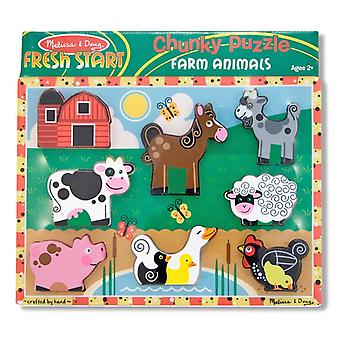 Melissa & Doug Bauernhof Tieren klobigen Puzzle