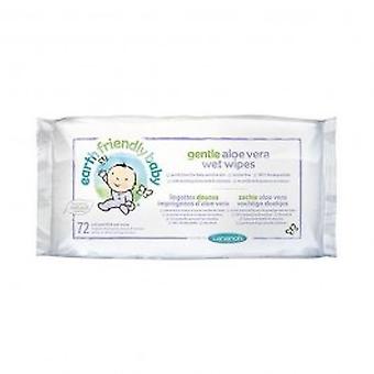 Erde freundliche Baby - sanfte Aloe Vera Wet Wipes 72wipes