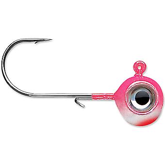 VMC Neon Moon Eye 1/8 Oz. 3D Holographic Jig - 4 Pack - Pink Pearl